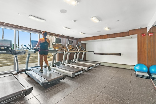 view of exercise room