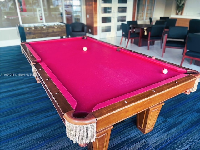 playroom with billiards