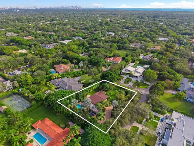 birds eye view of property