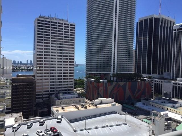 view of city with a water view