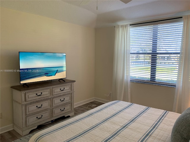 bedroom featuring wood-type flooring