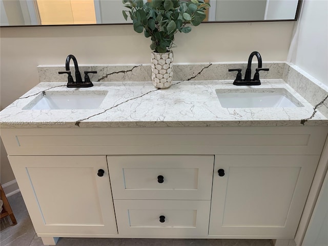 bathroom with vanity