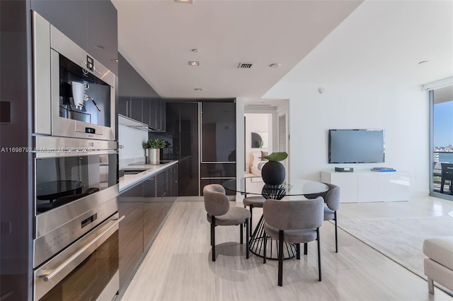 kitchen featuring double oven