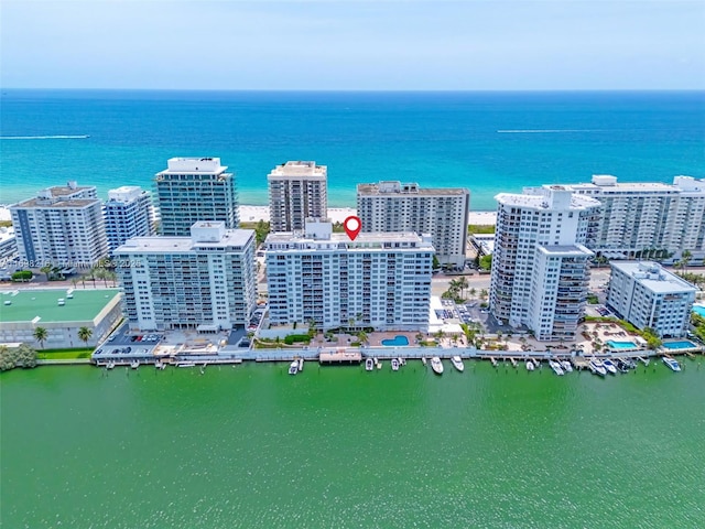 5700 Collins Ave Unit 5B, Miami Beach, FL 33140 - view of urban area with a large body of water