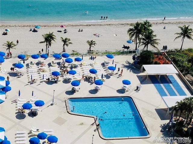 2030 S Ocean Dr Unit 604, Hallandale Beach, FL 33009 - community pool featuring view of water and beach