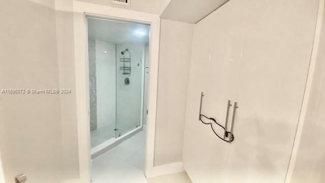 bathroom with walk in shower