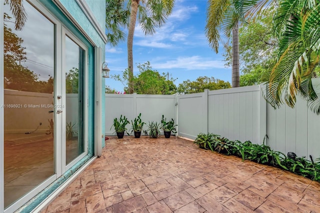 view of patio / terrace with french doors