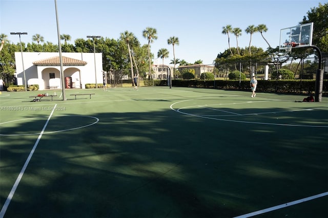 view of sport court