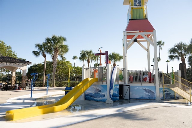 view of jungle gym