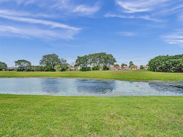 view of water feature