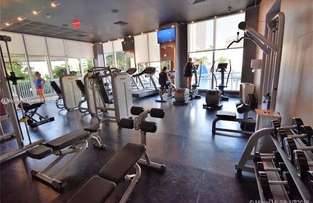 view of exercise room