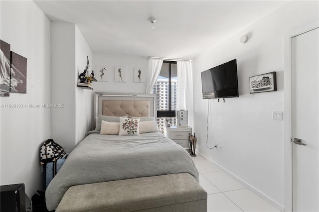 view of tiled bedroom