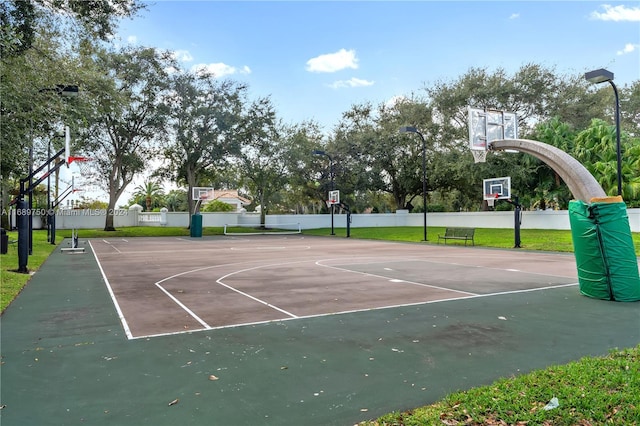 view of sport court