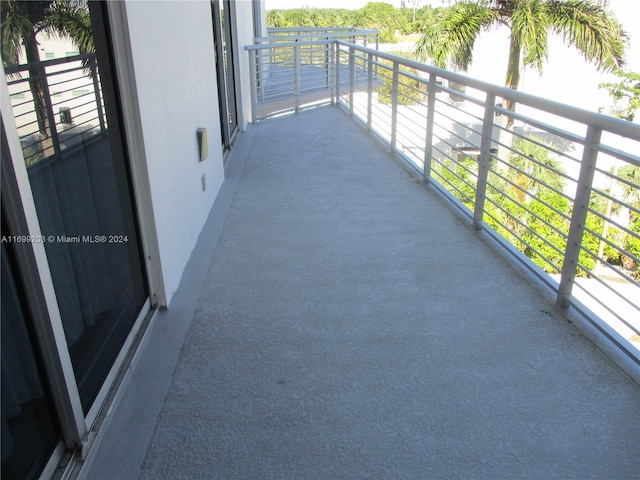 view of balcony