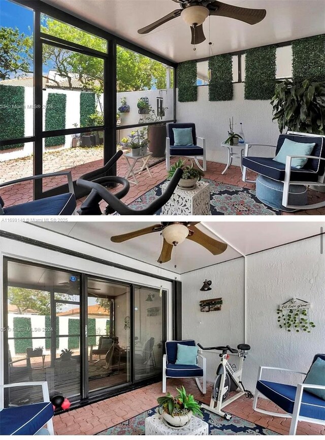 sunroom with a wealth of natural light