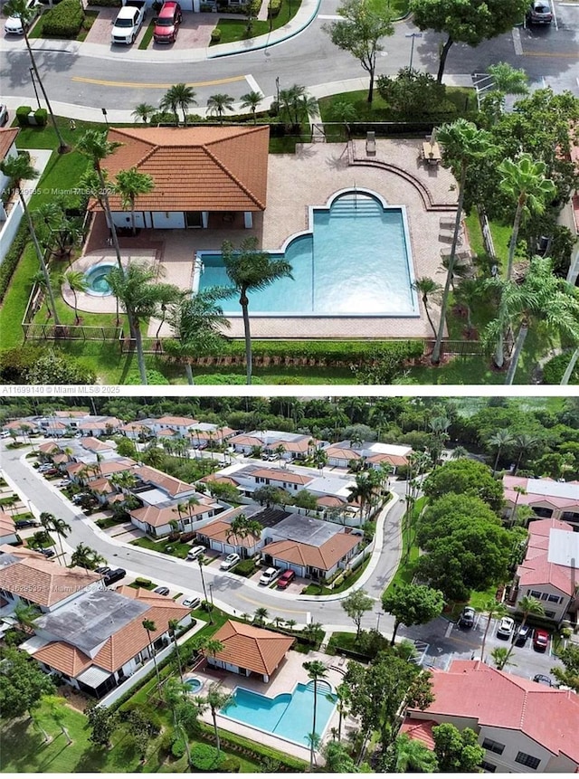 671SW 158th Way, Pembroke Pines, FL 33027 - bird's eye view with a residential view
