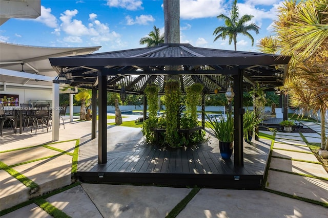 10 SW 124th Ave, Miami, FL 33184 - view of home's community featuring outdoor dining space, a gazebo, and a patio
