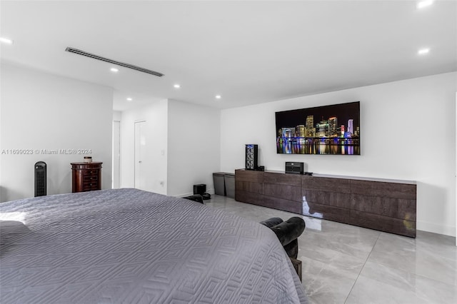 10 SW 124th Ave, Miami, FL 33184 - bedroom featuring recessed lighting and marble finish floors