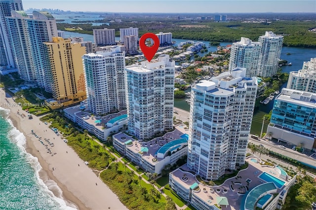 16445 Collins Ave Unit 1126, Sunny Isles Beach, FL 33160 - drone / aerial view of extended coastline