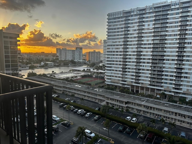 property's view of city with a water view