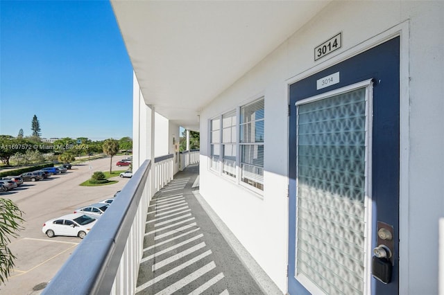 view of balcony