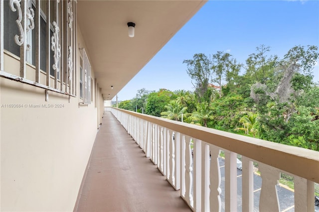 view of balcony