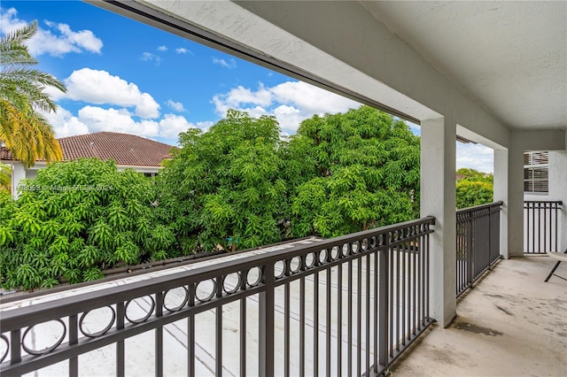 view of balcony