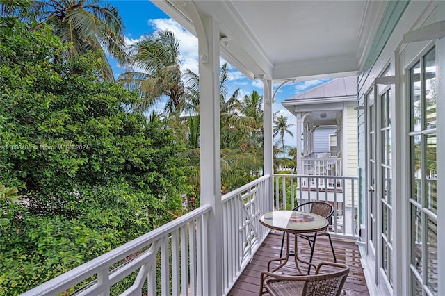 view of balcony