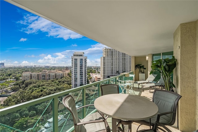 view of balcony