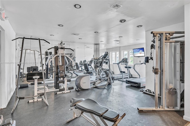 view of exercise room