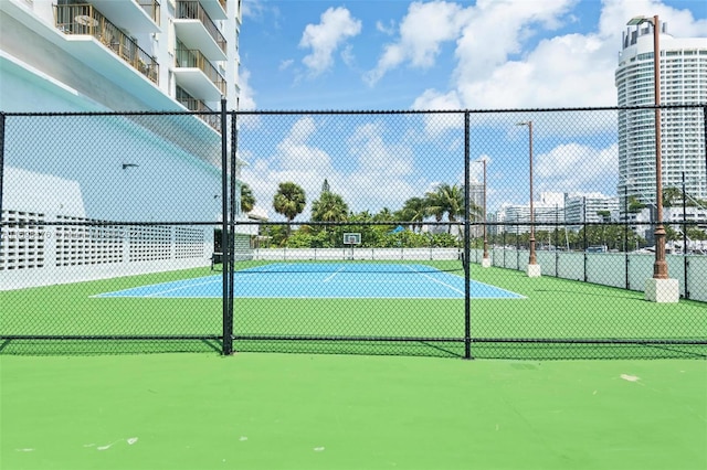 view of sport court