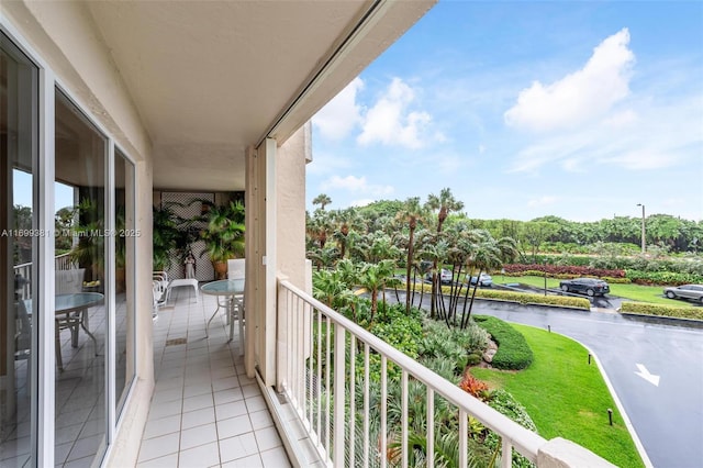 view of balcony