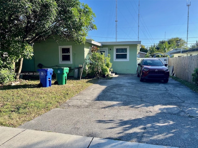 view of front of home