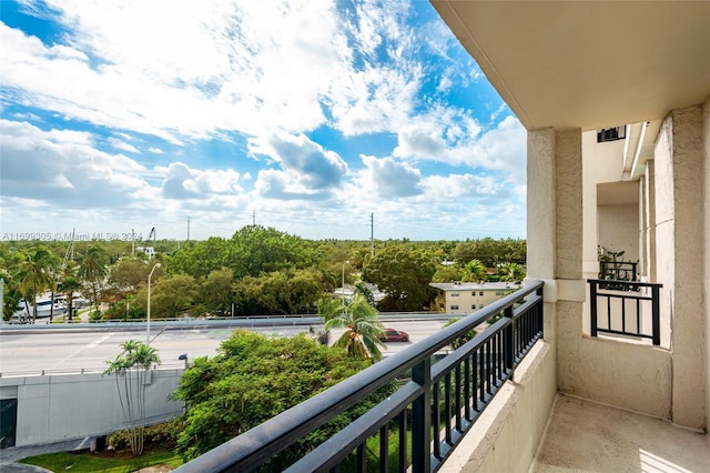 view of balcony