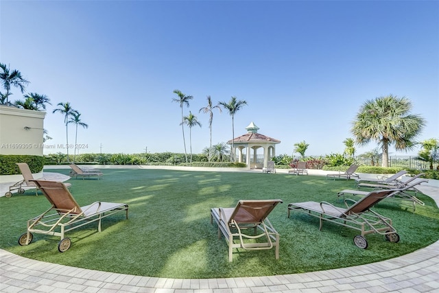 600 W Las Olas Blvd Unit 509S, Fort Lauderdale, FL 33312 - surrounding community with a gazebo and a lawn