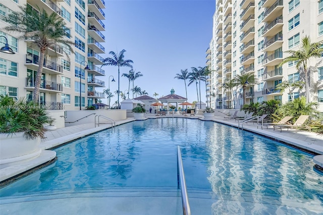 view of pool