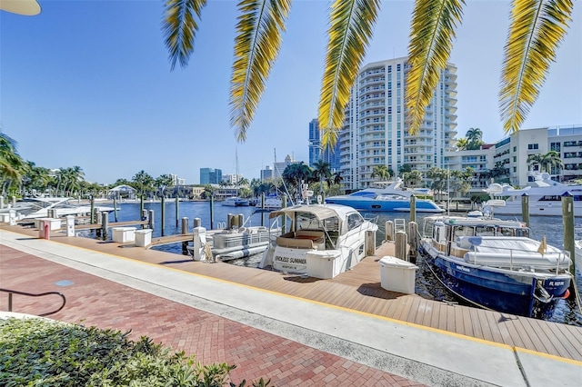 600 W Las Olas Blvd Unit 509S, Fort Lauderdale, FL 33312 - dock area with a water view