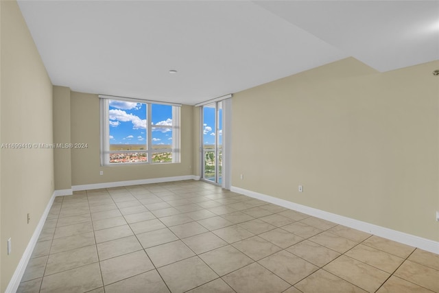 view of tiled empty room