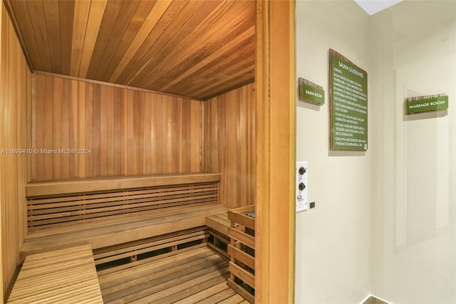 view of sauna / steam room