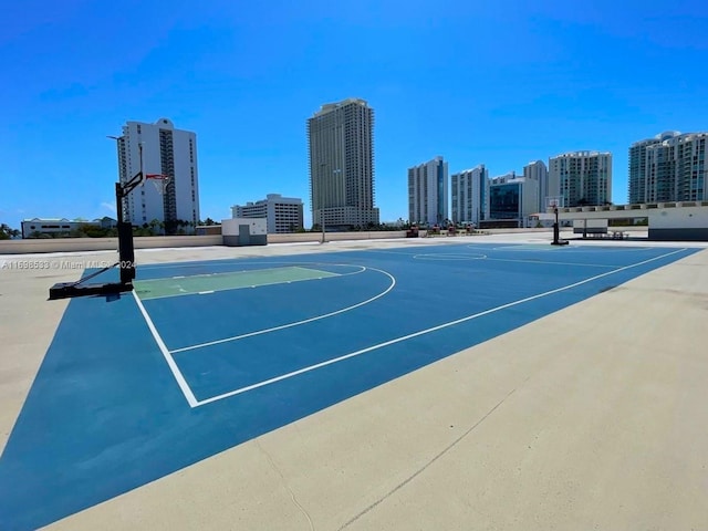 view of basketball court