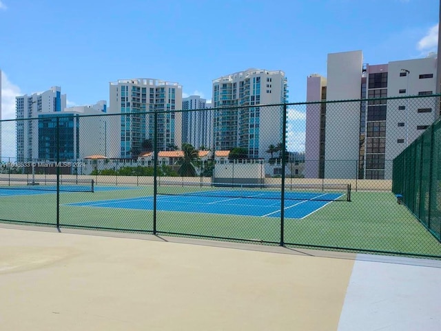 view of tennis court