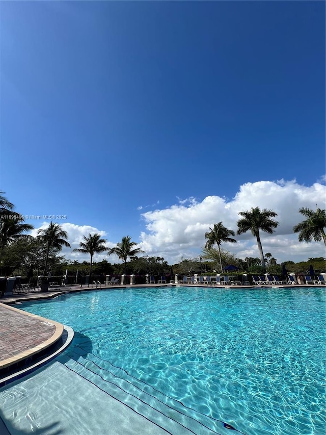 view of pool