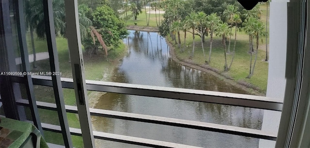 view of water feature