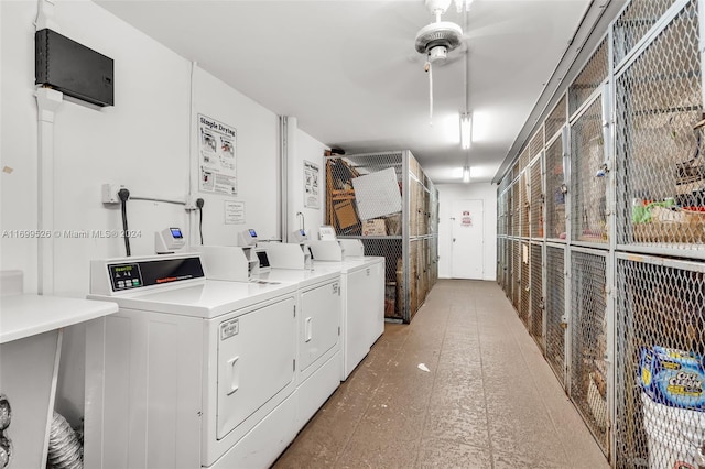 laundry room with washer and dryer