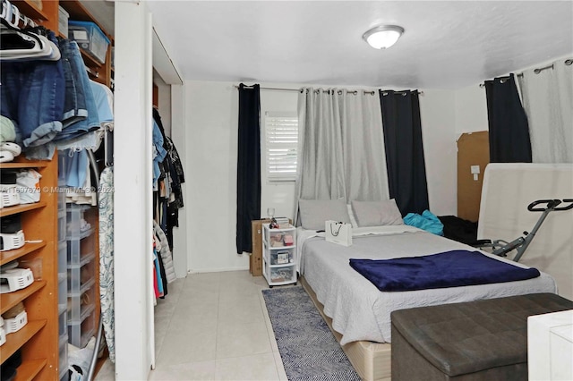 view of tiled bedroom