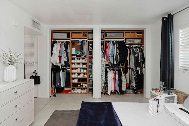 view of closet