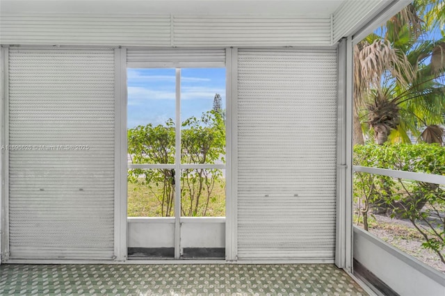 view of sunroom