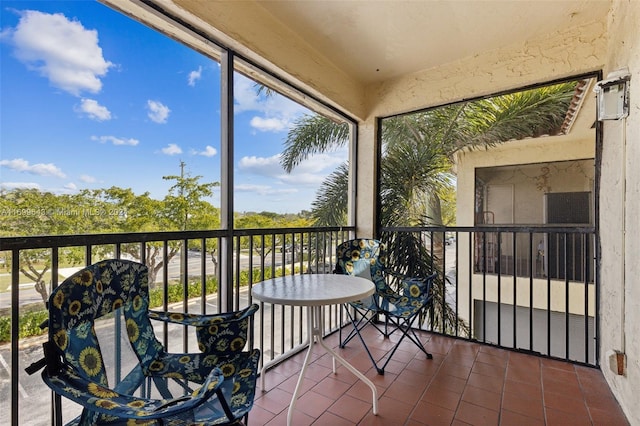 view of balcony