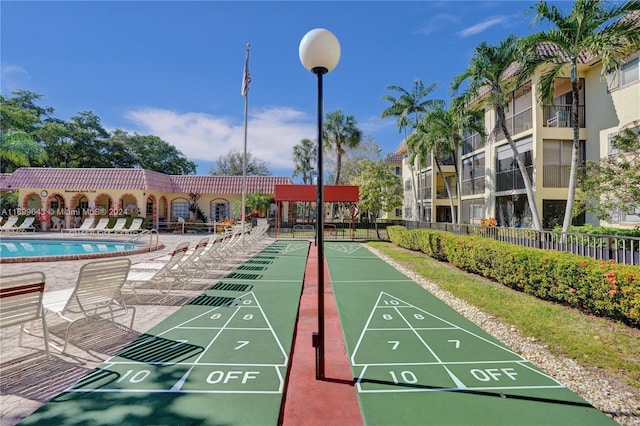 view of community featuring a pool