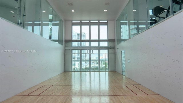 350 S Miami Ave Unit 2905, Miami, FL 33130 - view of home's community featuring a high ceiling, floor to ceiling windows, and recessed lighting